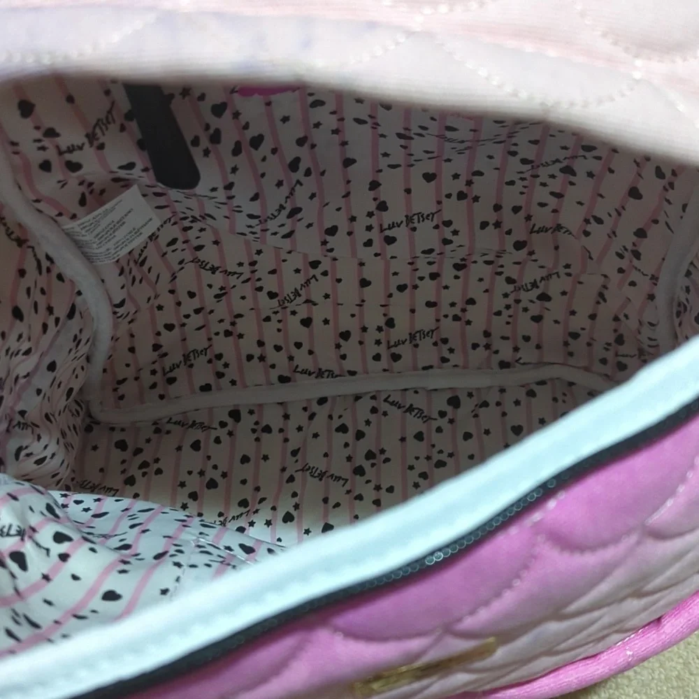 Betsey Johnson Pink Mermaid Scales Backpack Ombre